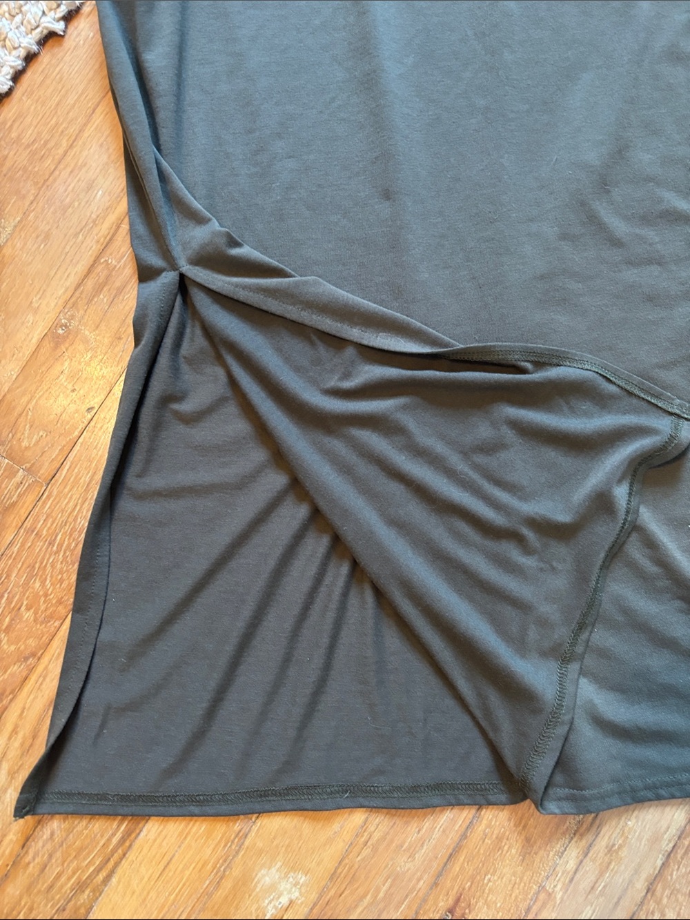 NAADAM Olive Short-Sleeve Maxi Dress - Picture 6 of 6